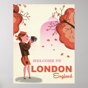 London, England Vintage Reiseplakat Poster