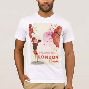 London, England Vintage Reiseposter T-Shirt