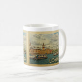 London England Vintage Travel Kaffeetasse (VorderseiteRechts)