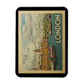 London England Vintage Travel Magnet (Vertikal)