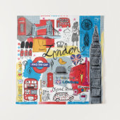 London, England Wandteppich (Vorderseite (Horizontal))