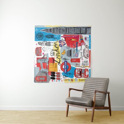 London, England Wandteppich (Beispiel)