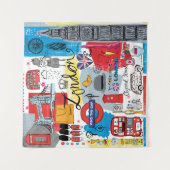 London, England Wandteppich (Vorderseite)