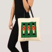 London England Weihnachtsfeiertag Vintag Tote Bag Tragetasche (Vorderseite (Produkt))