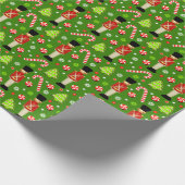 London England Weihnachtsgeschenk Geschenkpapier (Ecke)