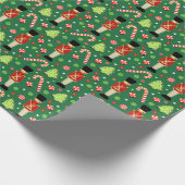 London England Weihnachtsgeschenk Wrapping Paper Geschenkpapier (Ecke)