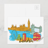 London England World Fest City Postkarte (Vorne/Hinten)