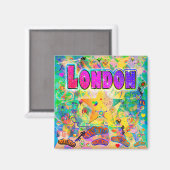 London Epoche-Stunden-Magnet Magnet (Vorderseite/Rückseite)