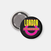 London - Es ist ein lustiger Ort - 80er Pop Art Magnet (Vorderseite/Rückseite)