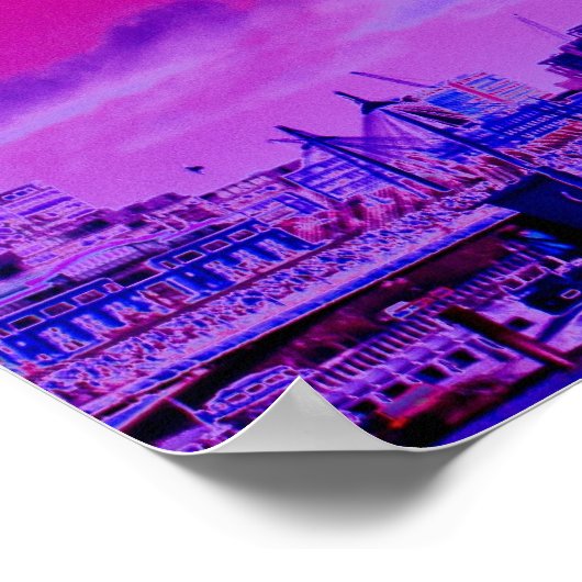 London Eye Art Poster (Ecke)