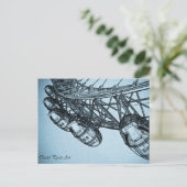 London Eye Art Postkarte (Stehend Vorderseite)