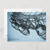 London Eye Art Postkarte (Vorne/Hinten)