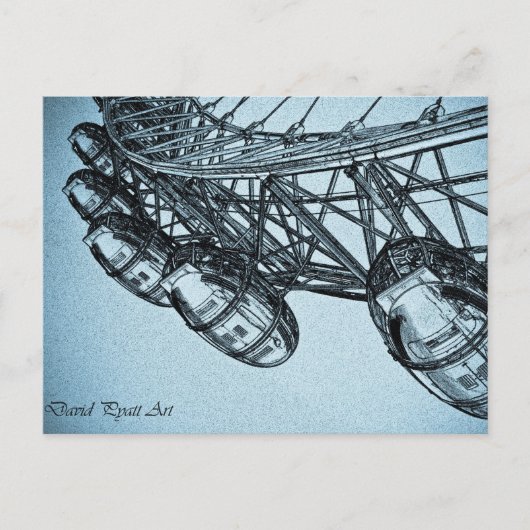 London Eye Art Postkarte (Vorderseite)