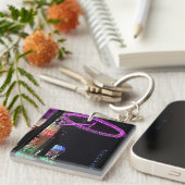 London Eye at Night Acrylic Keychain Schlüsselanhänger (Vorderseite rechts)