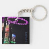 London Eye at Night Acrylic Keychain Schlüsselanhänger (Rückseite)