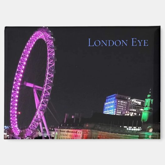 London Eye at Night Magnet (Vorderseite)