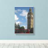 London Eye & Big Ben Leinwanddruck (Insitu (Holzboden))
