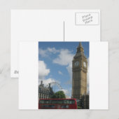 London Eye & Big Ben Postkarte (Vorne/Hinten)