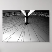 London Eye Black and White Poster (Vorne)