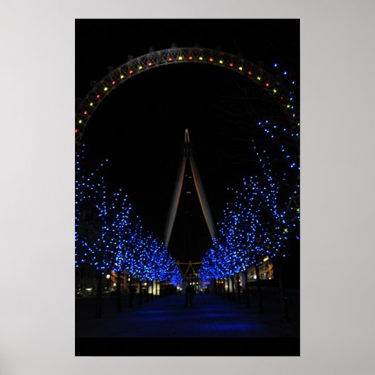 London Eye by Night Poster (Vorne)