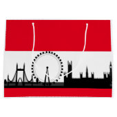 London Eye City Ferris Wheel England Gift Bag Große Geschenktüte (Vorderseite)