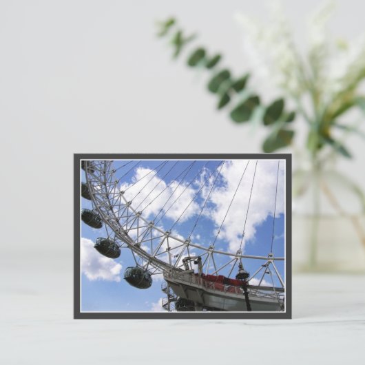 London Eye Crop Postcard Postkarte (Stehend Vorderseite)
