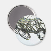 London Eye Digital Art Magnet (Vorderseite/Rückseite)