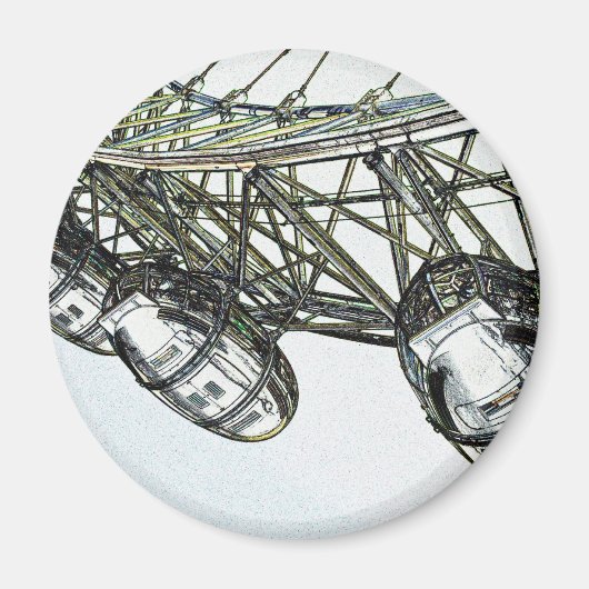 London Eye Digital Art Magnet (Vorne)