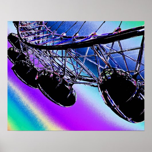 London Eye Digital Image Poster (Vorne)