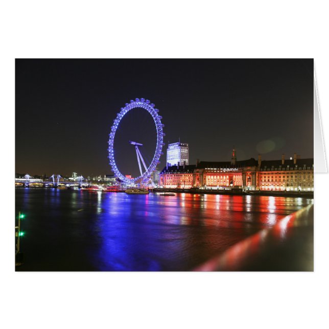 London Eye in der Nacht (Vorderseite (Horizontal))