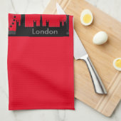 London Eye Kitchen Handtücher (Viertel Falte)