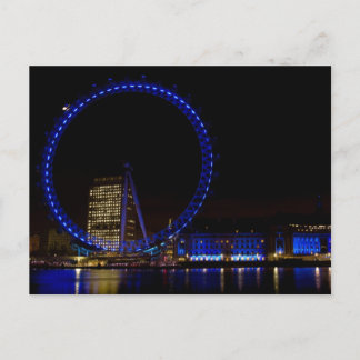 London Eye Night View Postkarte