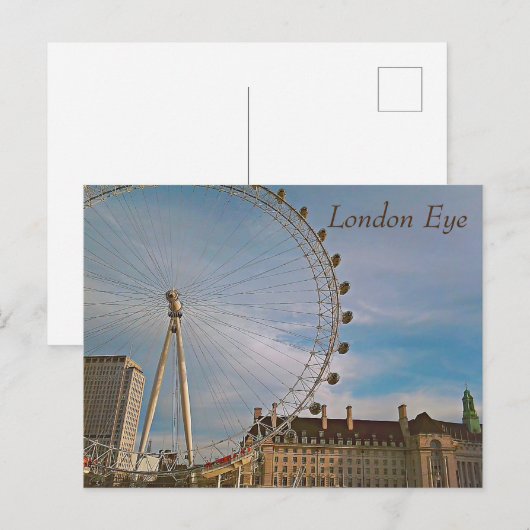 London Eye Postcard Postkarte (Vorne/Hinten)