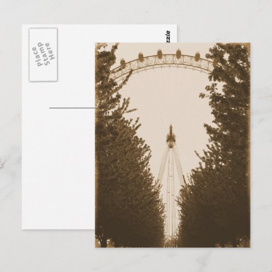 London Eye - Postcard Postkarte (Vorne/Hinten)