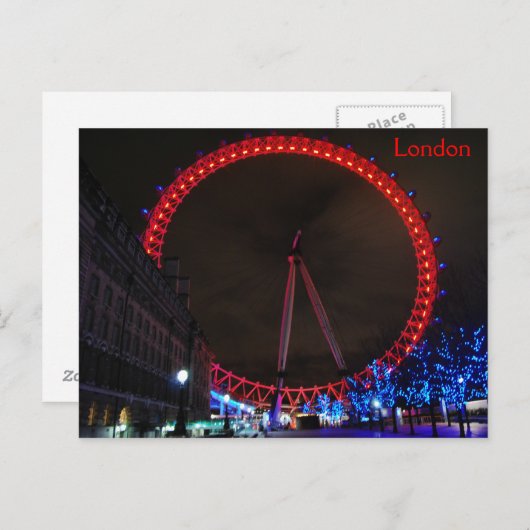 London Eye Postkarte (Vorne/Hinten)