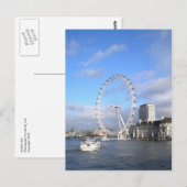 London Eye Postkarte (Vorne/Hinten)