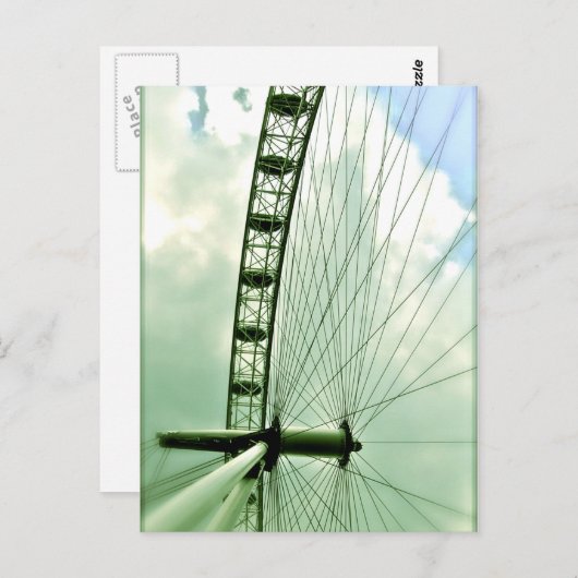 London Eye Postkarte (Vorne/Hinten)