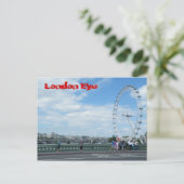 London Eye Postkarte (Stehend Vorderseite)