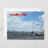 London Eye Postkarte (Vorne/Hinten)