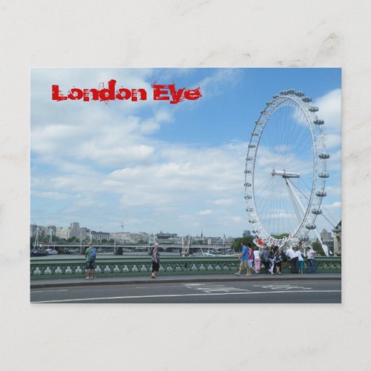 London Eye Postkarte (Vorderseite)