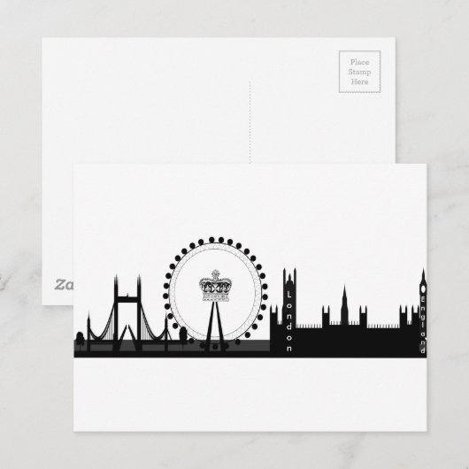 London Eye Postkarte (Vorne/Hinten)