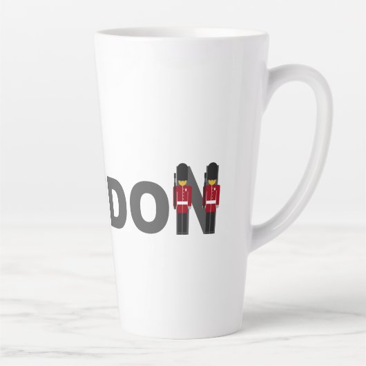 London Eye Queens Guard Latte Tasse (Rechts)