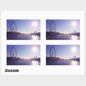 London Eye Rechteckiger Aufkleber (Blatt)