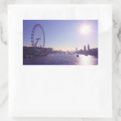 London Eye Rechteckiger Aufkleber (Tasche)
