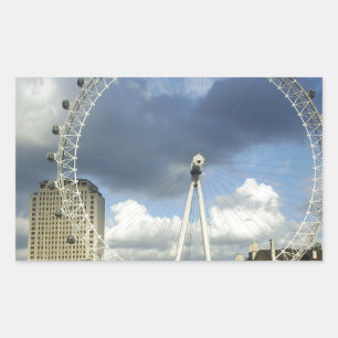 London Eye Rechteckiger Aufkleber