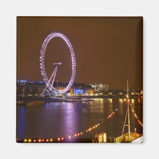 London Eye, River Thames und Lichter von Magnet (Vorne)