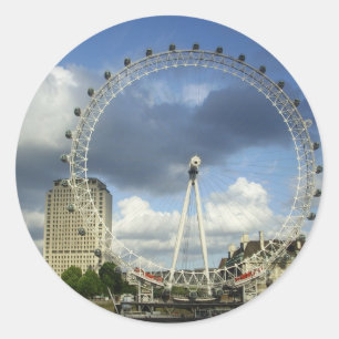 London Eye Runder Aufkleber