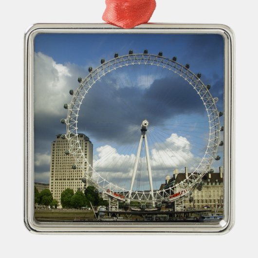 London Eye Silbernes Ornament (Vorne)