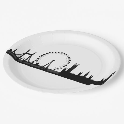 London Eye Skyline Themed Party Paper Teller (Schrägansicht)