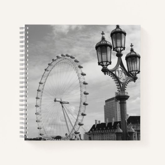 London Eye Spiral Notebook Notizblock (Vorderseite)